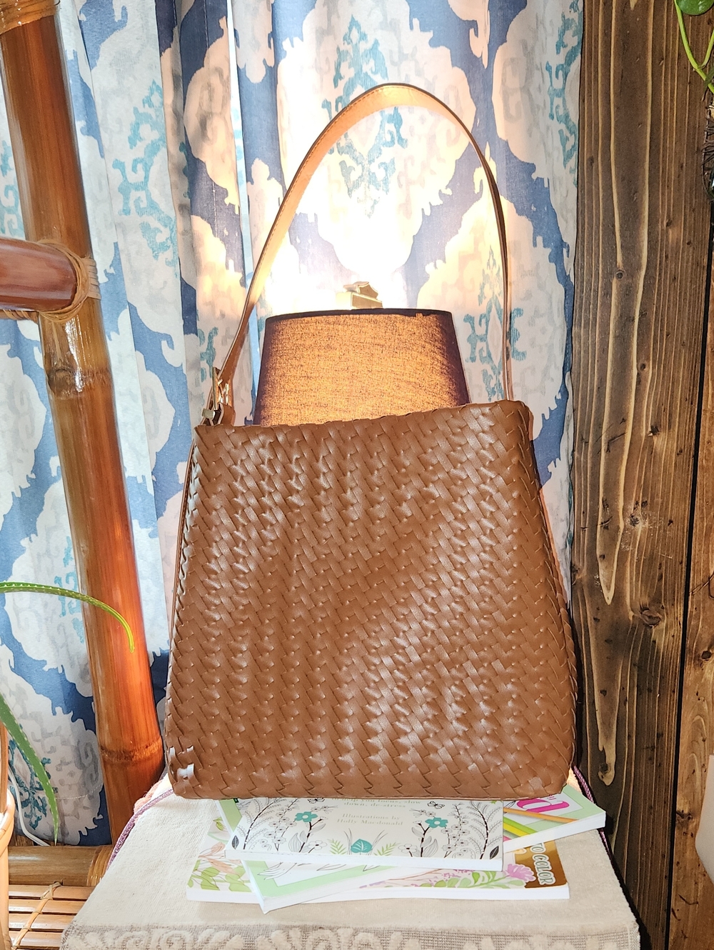 A New Day Woven Shoulder Bag